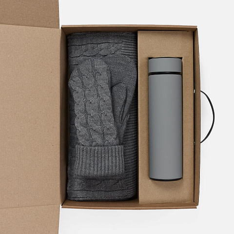 Набор Wintrish, серый меланж - рис 3.