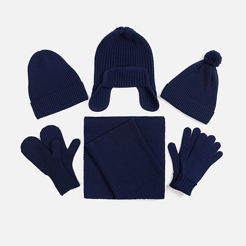 Шапка-ушанка Catch Match, темно-синяя - рис 4.