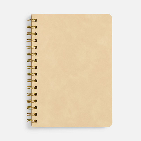Ежедневник Spiral, недатированный, бежевый