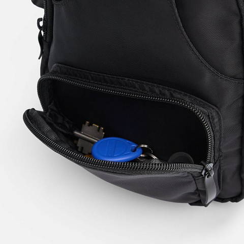 Спортивный кросс-боди рюкзак Bagventure, черный - рис 4.