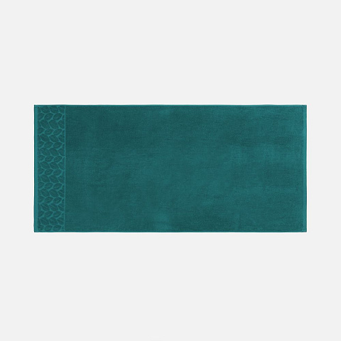 Полотенце махровое Hoya, большое, темно-бирюзовое - рис 3.