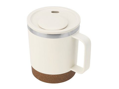 Стальная кружка с двойными стенками Swipe, белый0,00 - рис 2.