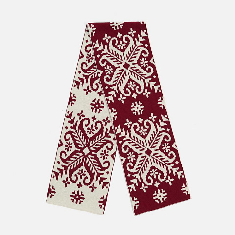 Шарф Wintertude L, красный с белым - рис 2.