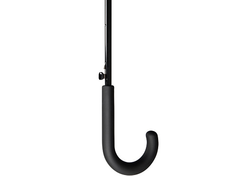 Зонт-трость Reviver с куполом из переработанного пластика, белый - рис 6.