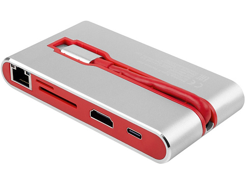 Хаб USB Rombica Type-C Hermes Red - рис 3.