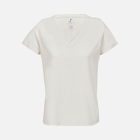 Футболка женская Regent Women с V-образным вырезом, молочно-белая - рис 2.