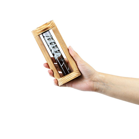 Термометр «Галилей» в деревянном корпусе, серый - рис 8.