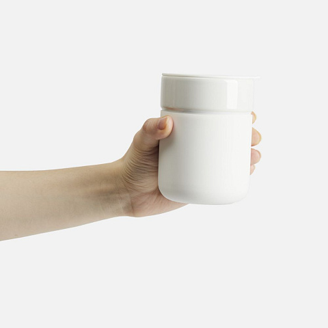 Кружка Nabo с силиконовым держателем, белая - рис 5.