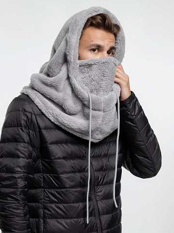 Балаклава-капюшон Flocky, серая - рис 10.