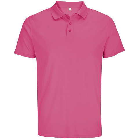 Рубашка поло унисекс Pitcher, розовая (ribbon pink) - рис 2.