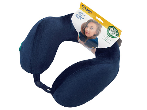 Подушка для путешествий массажная Travel Blue Massage Tranquility Pillow (217), цвет темно-синий - рис 5.