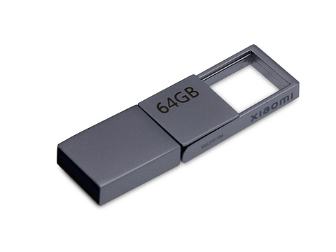 USB 3.0-флешка на 64 Гб с разъемами USB-A и Type-C, серебристый