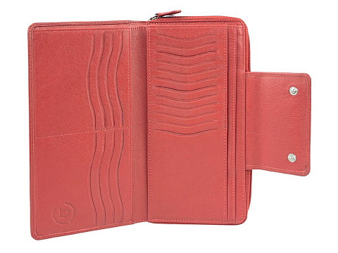 Кошелёк BUGATTI ЗЕНИТ | VERTICE, красный, натуральная воловья кожа, 19,5х3,5х11 см - рис 3.