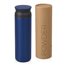 Вакуумный термос Powder 500 мл, тубус, темно-синий