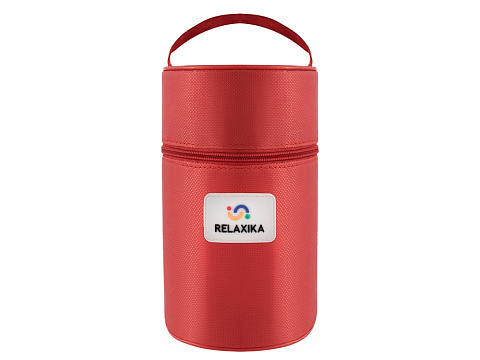 Термос для еды Relaxika 301 в чехле, 1000 мл, стальной - рис 11.