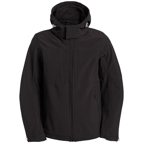 Куртка мужская Hooded Softshell черная