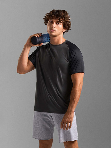 Футболка спортивная унисекс Vortex, черная - рис 7.