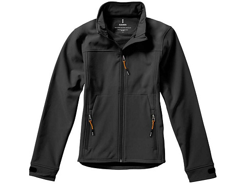 Куртка софтшел Ланглей женская, антрацит - рис 10.