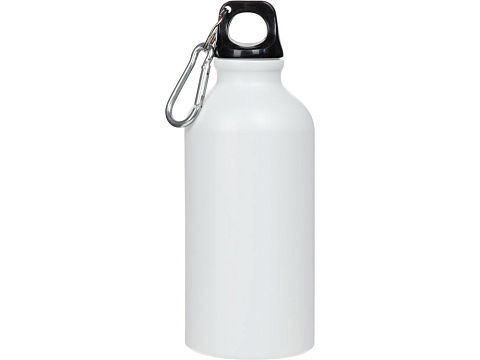 Матовая спортивная бутылка Hip S с карабином и объемом 400 мл, белый - рис 3.