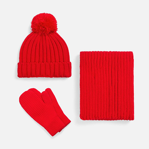 Шапка HappyGo, красная - рис 8.