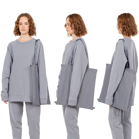 Шопер B3, серый с серыми ручками - рис 5.