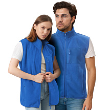 Жилет флисовый Trondheim унисекс, синий классический