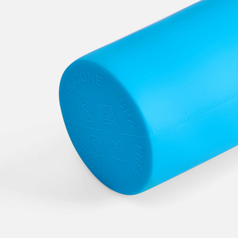 Складная бутылка для воды Langfossen, голубая - рис 6.