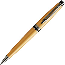 Шариковая ручка Waterman Expert Gold, цвет чернил Mblue,  в подарочной упаковке