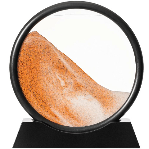 Песочная картина-антистресс Pleasantville, черная с оранжевым - рис 3.