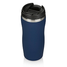 Термокружка Double wall mug C1, soft touch, 350 мл, темно-синий (Р)