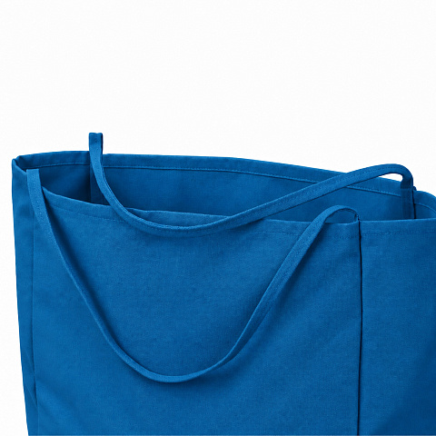 Шоппер-оверсайз Grossbag из переработанного хлопка 340 г, синий - рис 5.
