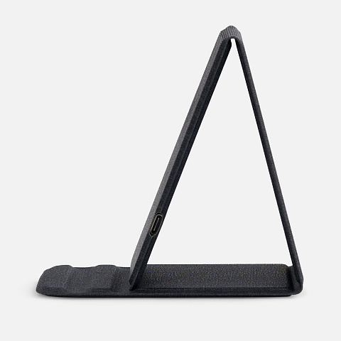 Подставка для смартфона с беспроводной зарядкой Kickstand, серая - рис 5.
