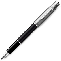 Перьевая ручка Parker Sonnet Entry Point Black Steel CT, перо: F, цвет чернил: black, в подарочной упаковке