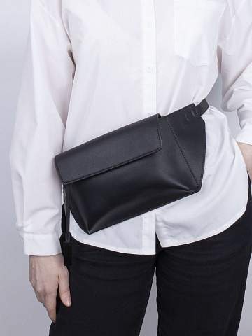 Поясная сумка Romance, черная - рис 14.