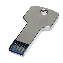 Флешка Ключ на 256 Гб, серебристый