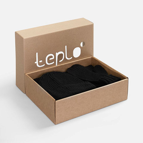 Набор Nordkyn Full Set с шарфом, черный - рис 2.