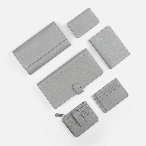 Картхолдер на молнии Unison, серый - рис 7.