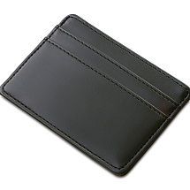 Картхолдер для двух карт и наличных денег с зажимом Crave, черный