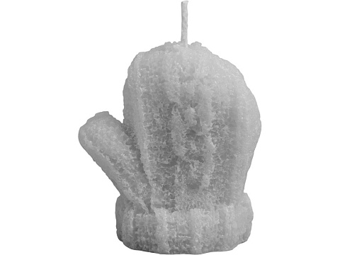 Свеча Рукавичка, серый - рис 2.