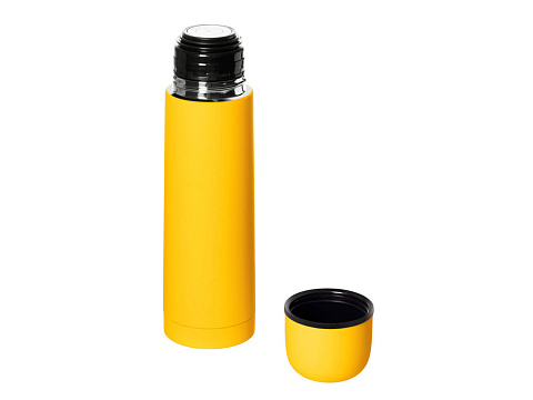 Термос Ямал Soft Touch, 500мл, желтый - рис 2.