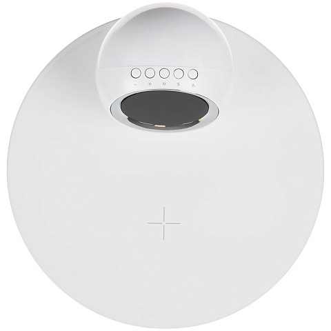 Станция беспроводной зарядки с часами и подсветкой GlobeBee, белая - рис 6.