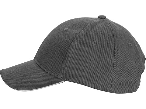 Бейсболка Cancun, темно-серый/белый - рис 3.