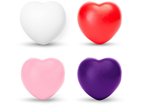 Антистресс BIKU в форме сердца, фиолетовый - рис 2.