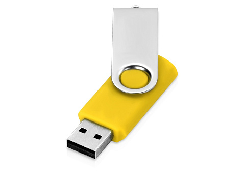 Флеш-карта USB 2.0 16 Gb Квебек, желтый - рис 2.