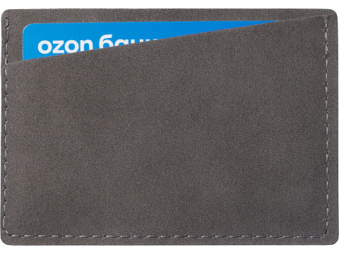 Футляр на 3 пластиковые карты Alicante, темно-серый - рис 3.