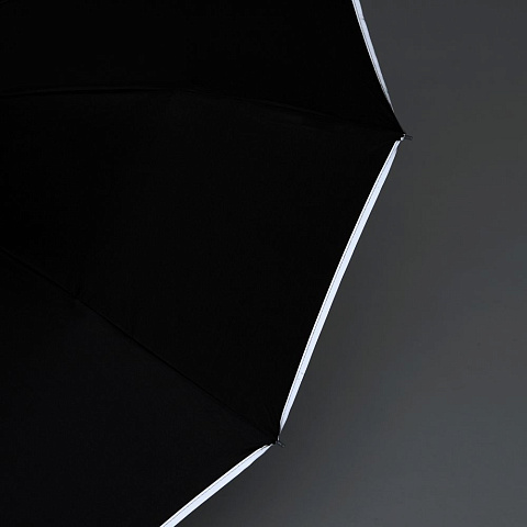 Зонт складной Tyre, черный - рис 7.