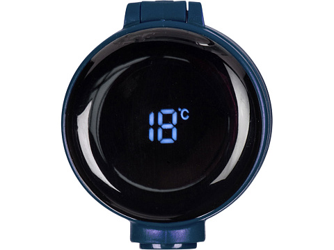 Вакуумная термокружка Waterline с медной изоляцией Bravo, 400 мл, тубус, темно-синий - рис 5.