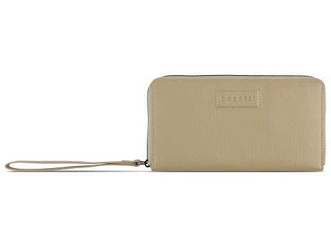 Кошелёк женский BUGATTI ЭЛЬЗА | ELSA, с защитой данных RFID, песочного цвета, воловья кожа/полиэстер, 18,7х2х10 см - рис 2.