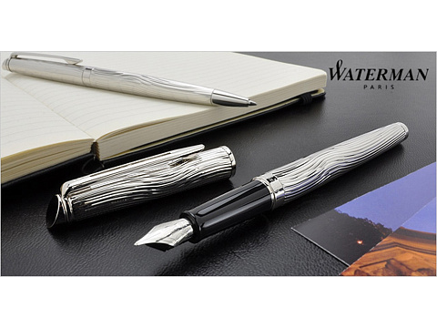 Перьевая ручка Waterman Hemisphere Deluxe , цвет: Metal CT, перо: F - рис 7.