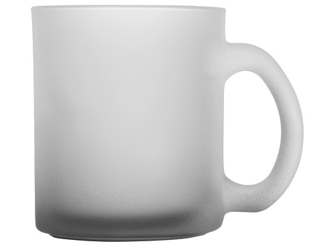 Стеклянная матовая кружка с градиентом для сублимации, черный Ombre Sub - рис 2.